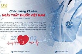 Chúc mừng 71 năm ngày Thầy Thuốc Việt Nam (27/02/1955- 27/02/2026)