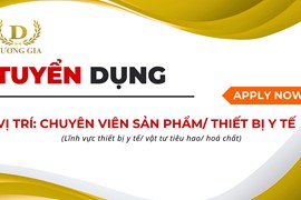 Tuyển dụng chuyên viên sản phẩm thiết bị y tế