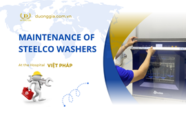Maintenance of Bedpan Washer at Viet - French Hospital