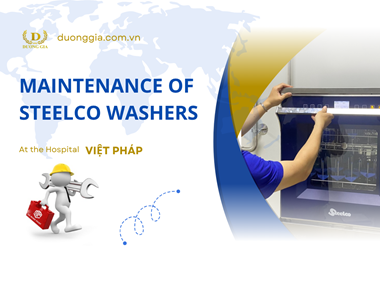 Maintenance of Bedpan Washer at Viet - French Hospital